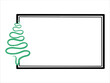 Christmas Tree Frame Background Illustration
