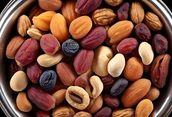 Wall Mural - nuts and dried fruits, dried fruits in the bowl