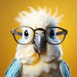 parrot with glasses