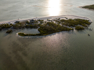 Wall Mural - Island peninsula off the coast of Bonita Beach in Florida
