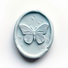 Seal Wax Stamp a butterfly shape accessories porcelain.