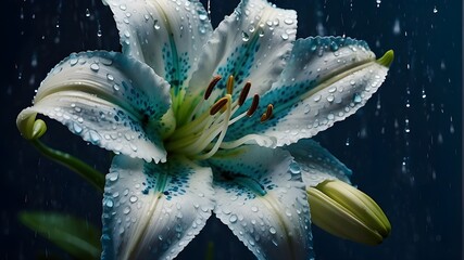 Wall Mural - water lily closeup