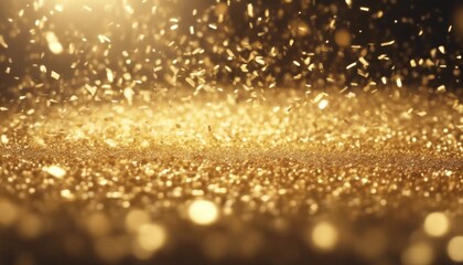 'ray dust moving background. gold light wavy particle beam confetti futuristic graphic slow bling gl