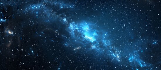 Wall Mural - a mesmerizing sight of the milky way galaxy with its twinkling stars illuminating the dark night sky