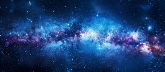 Wall Mural - a breathtaking view of the milky way galaxy with millions of stars twinkling in the dark night sky