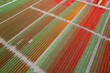 Bright colorful Tulips fields growing in the pattern in the Netherlands.