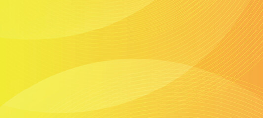 Poster - Modern abstract gradient yellow banner background