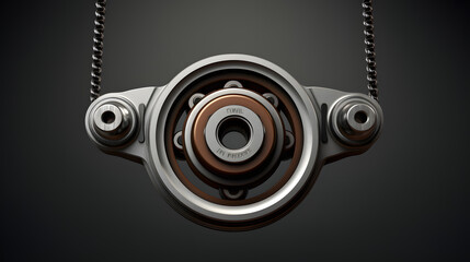 Poster - Pulley mechanic icon 3d