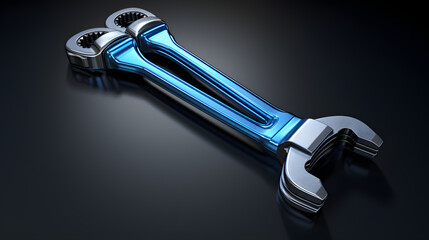 Canvas Print - Wrench mechanic icon 3d