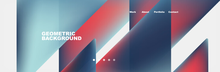 Aufkleber - A modern geometric background featuring Azure, Electric blue, and Violet lines in a pattern of rectangles and triangles, reminiscent of automotive lighting displays