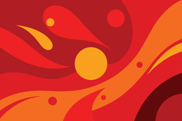 Abstract background in red colors vector design