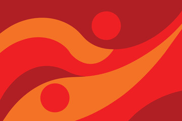 Abstract background in red colors vector design