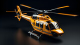 Helicopter machine icon 3d