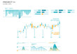 Modern business elements charts in color. Finance Charts.