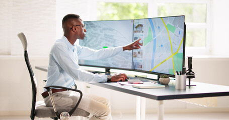 Poster - Cadastre Map Plan