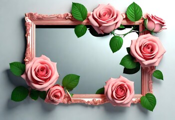 Poster - frame of roses