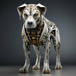 3D Illustration of a Futuristic Dog   3D Render