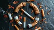 Arrangement of no tobacco day elements
