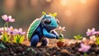 Tiny Explorer: Photorealistic Alien World with Shallow Depth of Field