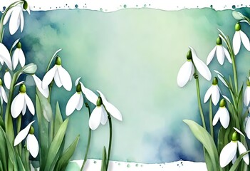 Poster - spring floral background