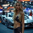 © Natalia - Motor show highlighting speed and agility, sports cars with models in dynamic poses, fast and fabulous