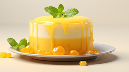 Poster - Lemon Pudding 3d