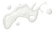 © RM Graphics - Sun lotion spilled, tanning cream puddle, white skincare product isolated on white, top view, clipping path