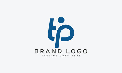 Wall Mural - letter TP logo design vector template design for brand