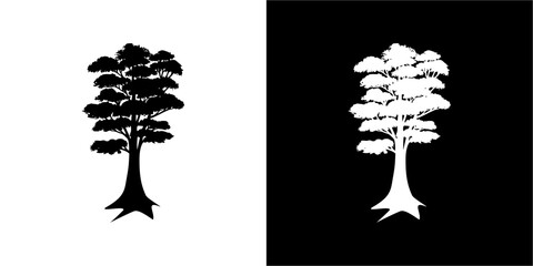 Poster - tree vector silhouette.eps