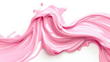 Fototapeta Las - Pink paint splash isolated on white background.