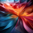 abstract background with multicolored lines in the form of a flower