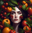 Woman of fruits