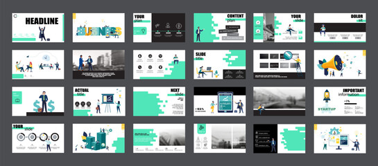 graphic design project presentation, powerpoint. infographic slide template. for use in flyer, seo. 