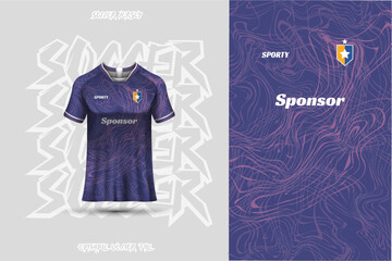 Canvas Print - Football jersey design template, suitable for jersey design, background, poster.