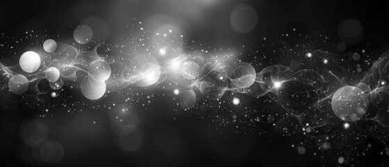 background black and white with lights