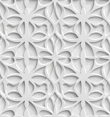 Wall Mural - a white background with an intricate pattern