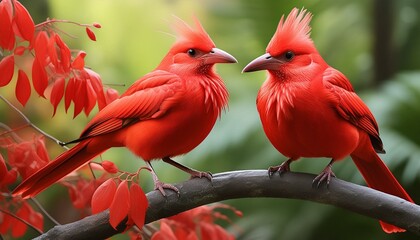 ibis couple red and yellow macaw bird, parrot, animal, red, tropical, beak, nature, green, colorful, wildlife, birds, feather, branch, macaw, yellow, pet, isolated, col