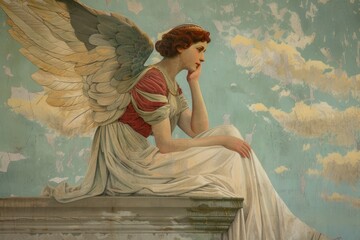 Angel painting art adult.