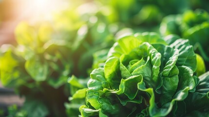 Wall Mural - Hydroponic Lettuce Farming System