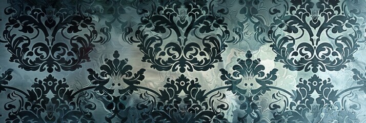 Canvas Print - Monochrome Baroque Sophistication