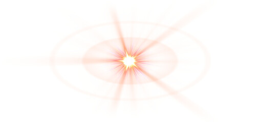 Poster - Sun ray shining with ring explosion isolated on transparent backgrounds  illustrations png