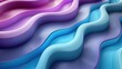 A three-dimensional rendering of a series of blue and purple sine waves.