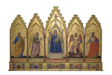 Fototapeta Paryż - Polyptych with saints and angels