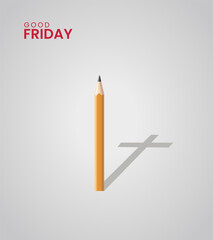 Good Friday, Good Friday Creative design for social media post.