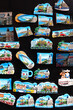 Souvenirs magnets for sale in Cannes, France