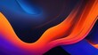 Orange pink blue abstract dynamic color flow wave black background