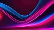 Red pink blue abstract dynamic color flow wave black background