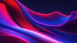 Red pink blue abstract dynamic color flow wave black background