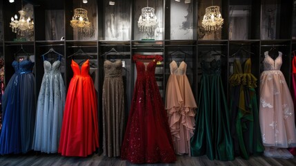 Luxury Dress Boutique with Elegant Formal Dresses for Sale and Rental Options