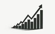 Bar Graph Showing Upward Trend - Financial Growth, Data Analysis, Business Reporting